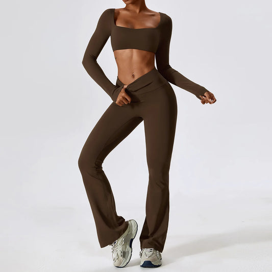  Ensemble de Yoga 2 Pièces Sans Couture – Confort & Style au Quotidien