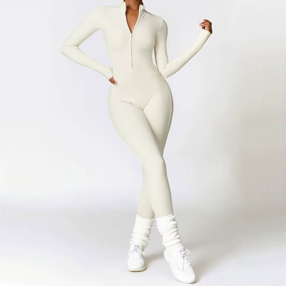 🔥 Barboteuse de Yoga Zippée – Style, Confort et Performance en Une Pièce