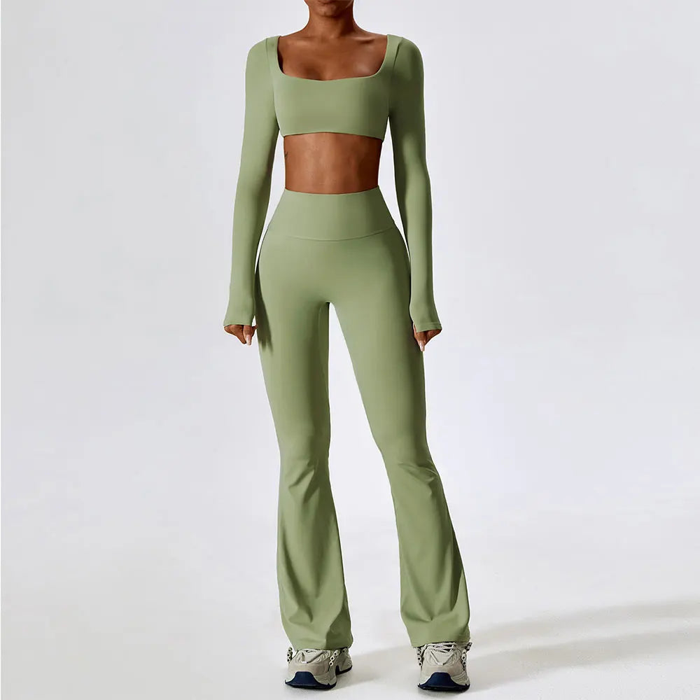  Ensemble de Yoga 2 Pièces Sans Couture – Confort & Style au Quotidien