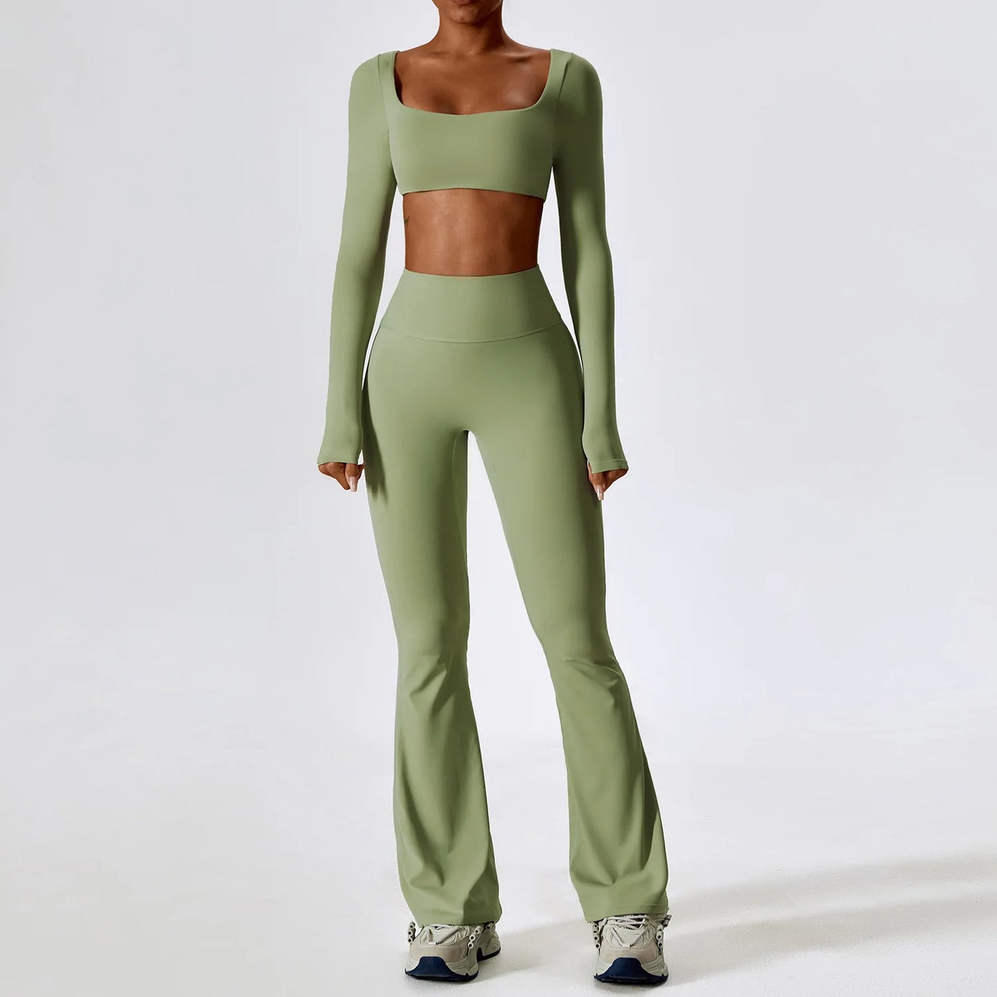  Ensemble de Yoga 2 Pièces Sans Couture – Confort & Style au Quotidien